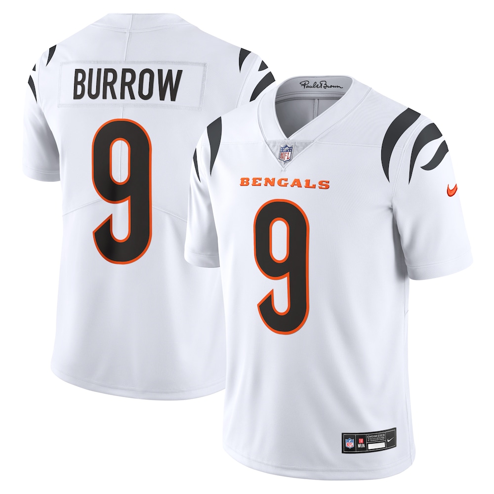 Cincinnati Bengals Merch - Men's Joe Burrow Vapor Untouchable Limited Jersey, White 1 - Unicasport Cincinnati Bengals Merch - Men's Joe Burrow Vapor Untouchable Limited Jersey, White