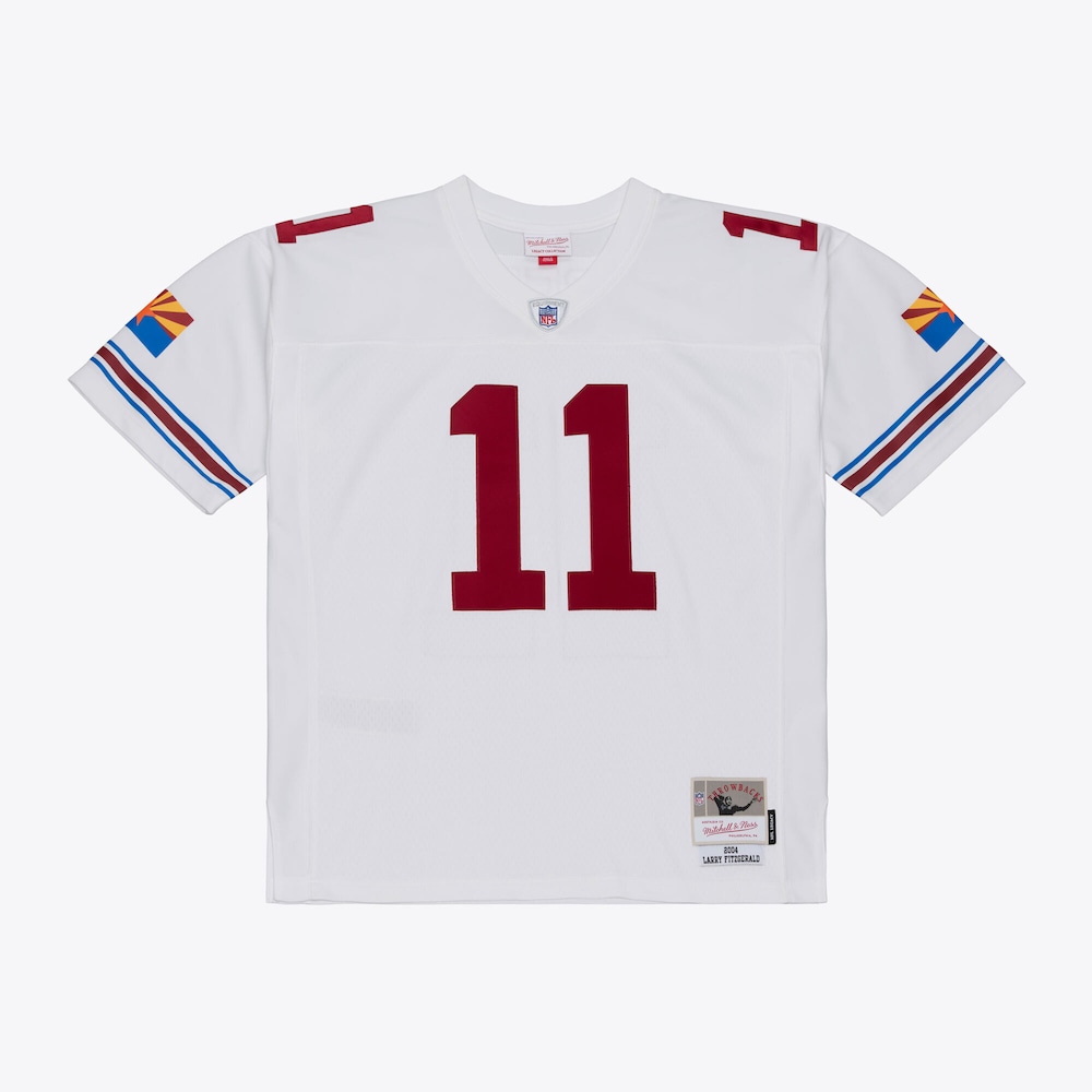 Arizona Cardinals Merch - Men's Larry Fitzgerald 2004 Legacy Replica Player Jersey, White - American Football Fan Gifts 1 - Unicasport Arizona Cardinals Merch - Men's Larry Fitzgerald 2004 Legacy Replica Player Jersey, White - American Football Fan Gifts