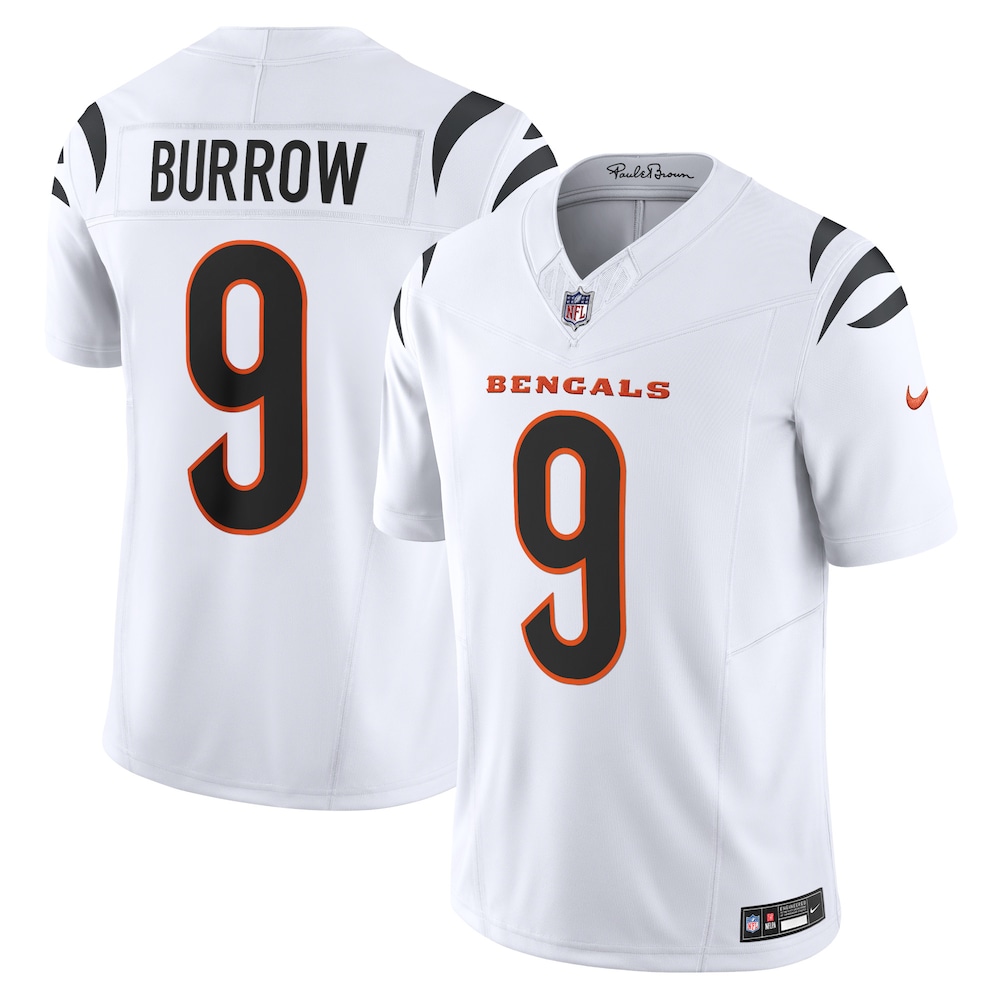 Cincinnati Bengals Merch - Men's Joe Burrow Vapor F.U.S.E. Limited Jersey, White 1 - Unicasport Cincinnati Bengals Merch - Men's Joe Burrow Vapor F.U.S.E. Limited Jersey, White
