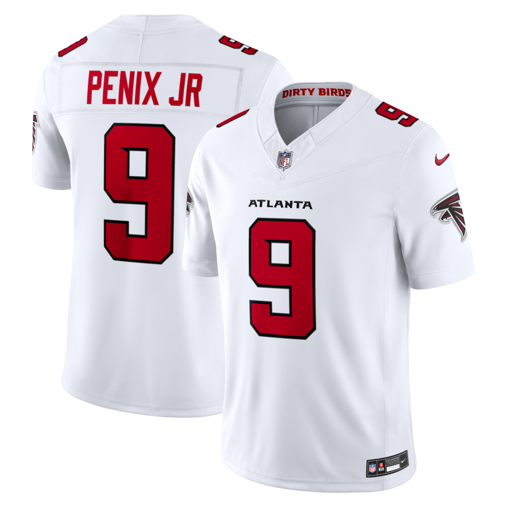 Atlanta Falcons Merch - Men's Michael Penix Jr. Vapor F.U.S.E. Stitched Limited Jersey, White 1 - Unicasport Atlanta Falcons Merch - Men's Michael Penix Jr. Vapor F.U.S.E. Stitched Limited Jersey, White