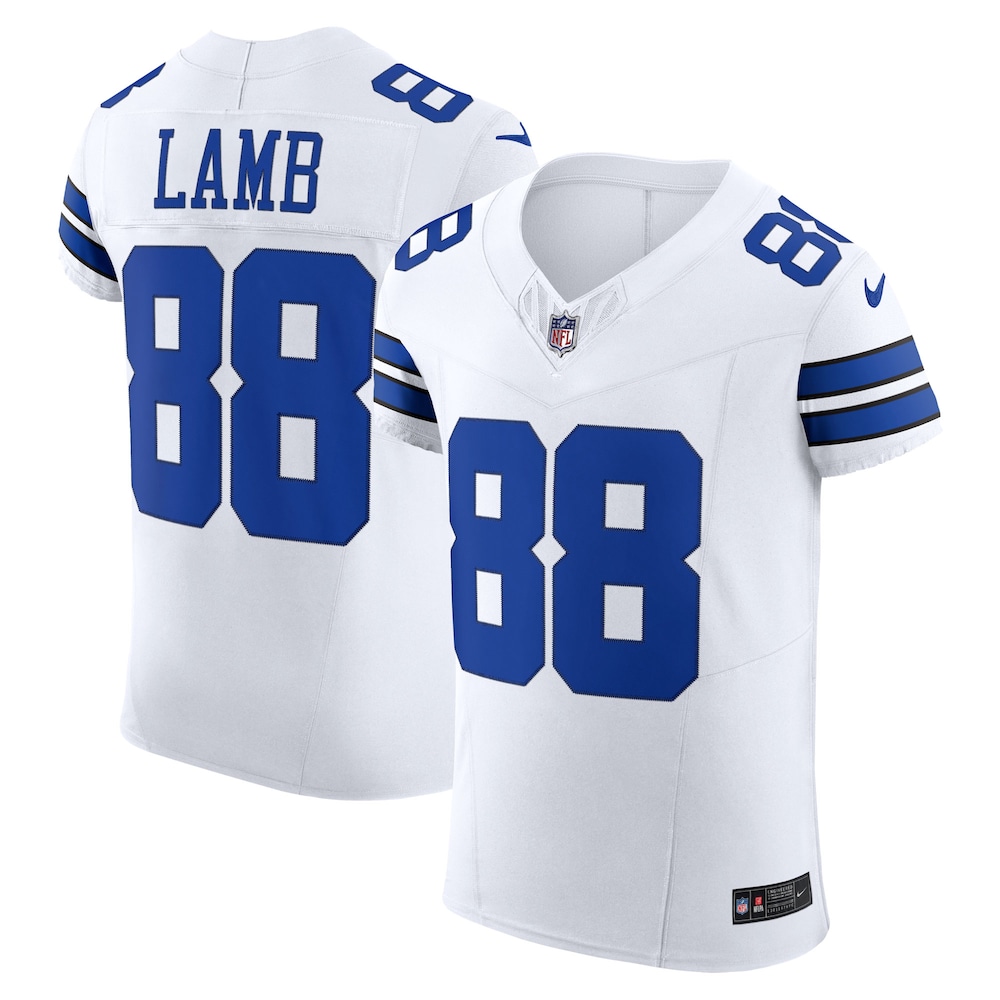 Dallas Cowboys Merch - Men's CeeDee Lamb Vapor F.U.S.E. Elite Jersey, White 1 - Unicasport Dallas Cowboys Merch - Men's CeeDee Lamb Vapor F.U.S.E. Elite Jersey, White