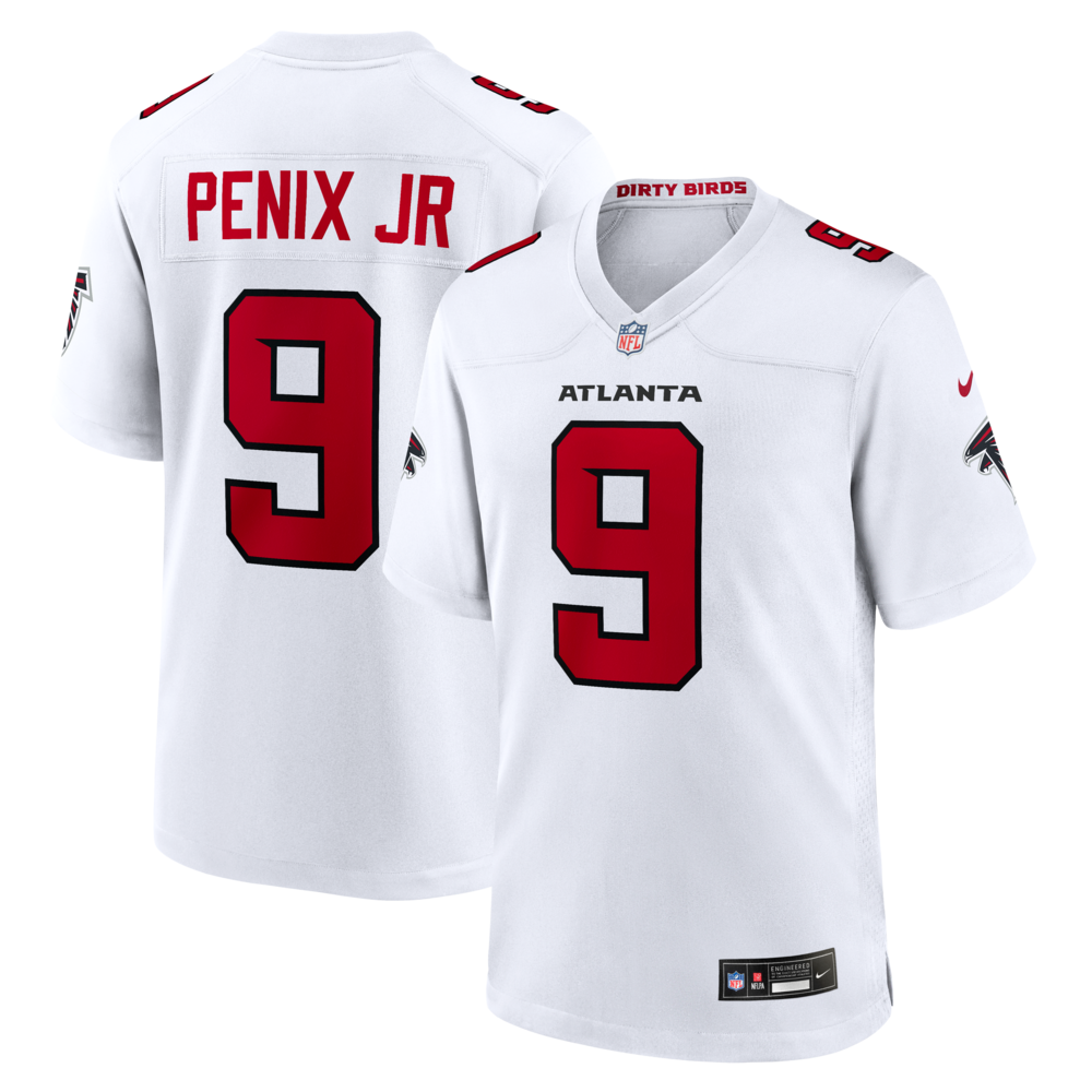 Atlanta Falcons Merch - Men's Michael Penix Jr. Game Jersey, White 1 - Unicasport Atlanta Falcons Merch - Men's Michael Penix Jr. Game Jersey, White