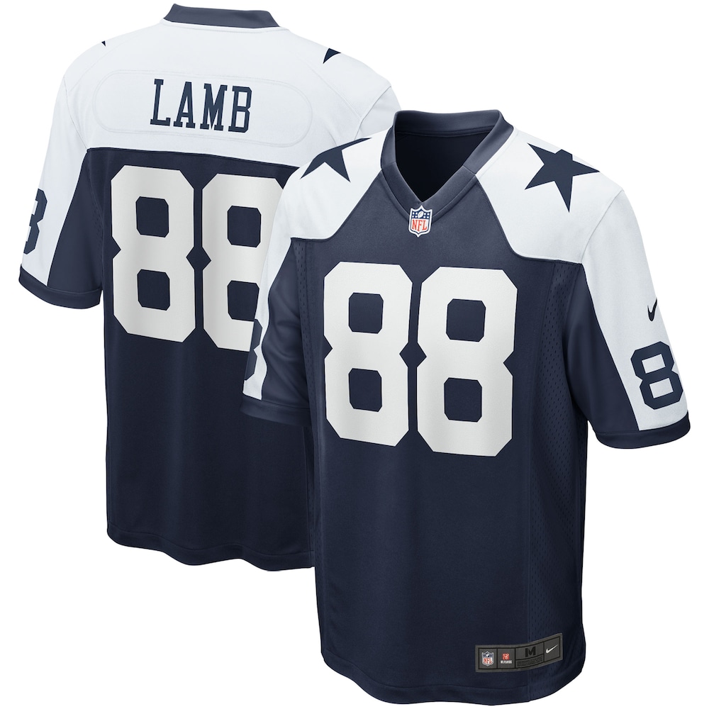 Dallas Cowboys Merch - Men's CeeDee Lamb Alternate Game Team Jersey, Navy - Cool Football Gifts 1 - Unicasport Dallas Cowboys Merch - Men's CeeDee Lamb Alternate Game Team Jersey, Navy - Cool Football Gifts
