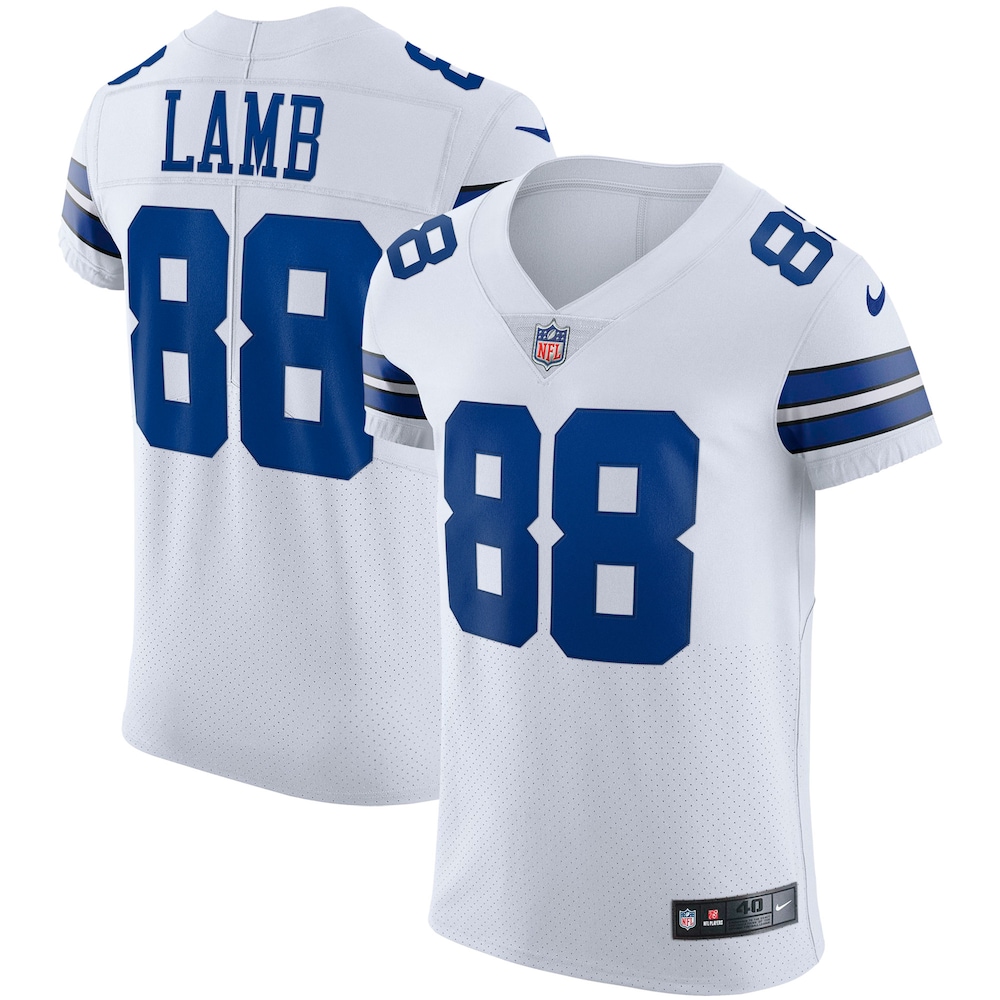 Dallas Cowboys Merch - Men's CeeDee Lamb Vapor Elite Jersey, White 1 - Unicasport Dallas Cowboys Merch - Men's CeeDee Lamb Vapor Elite Jersey, White