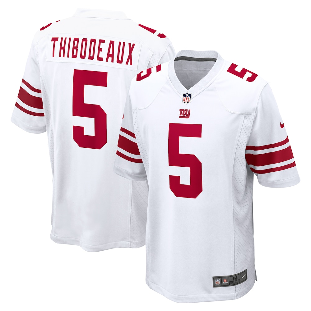 New York Giants Merch - Men's Kayvon Thibodeaux Player Game Jersey, White 1 - Unicasport New York Giants Merch - Men's Kayvon Thibodeaux Player Game Jersey, White