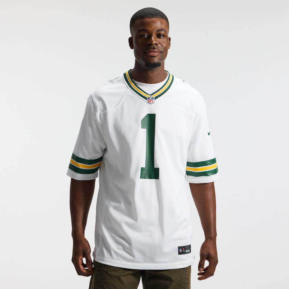 Green Bay Packers Merch - Men's Micah Parsons Jersey, White - Birthday Present For Football Fan 1 - Unicasport Green Bay Packers Merch - Men's Micah Parsons Jersey, White - Birthday Present For Football Fan