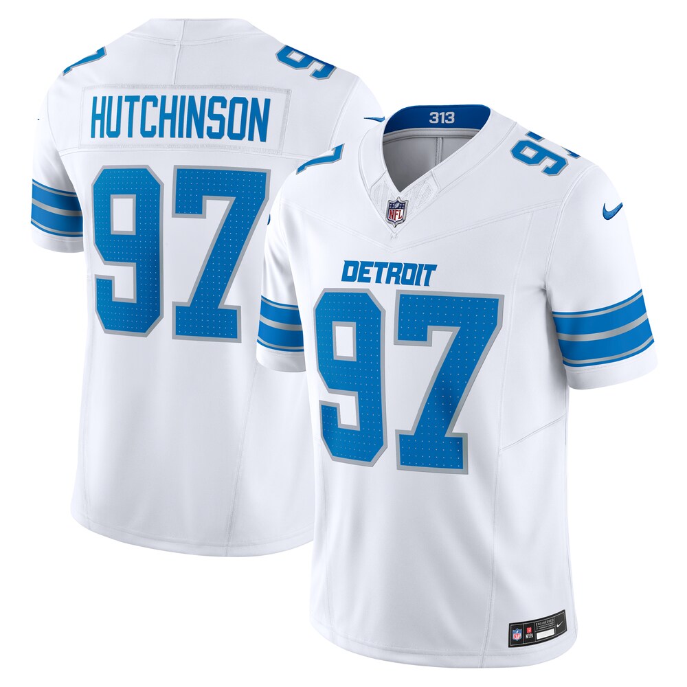 Detroit Lions Merch - Men's Aidan Hutchinson Vapor F.U.S.E. Limited Jersey, White 1 - Unicasport Detroit Lions Merch - Men's Aidan Hutchinson Vapor F.U.S.E. Limited Jersey, White