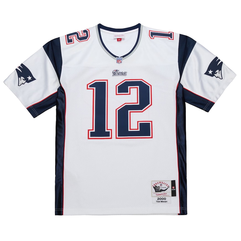 New England Patriots Merch - Men's Tom Brady 2000 Legacy Replica Jersey, Big & Tall, White - Football Christmas Gifts 1 - Unicasport New England Patriots Merch - Men's Tom Brady 2000 Legacy Replica Jersey, Big & Tall, White - Football Christmas Gifts