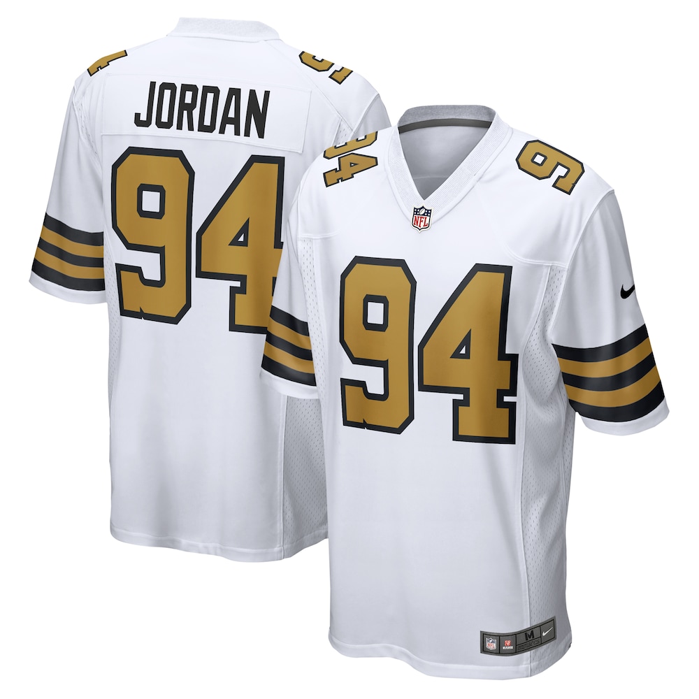 New Orleans Saints Merch - Men's Cameron Jordan Alternate Game Jersey, White
