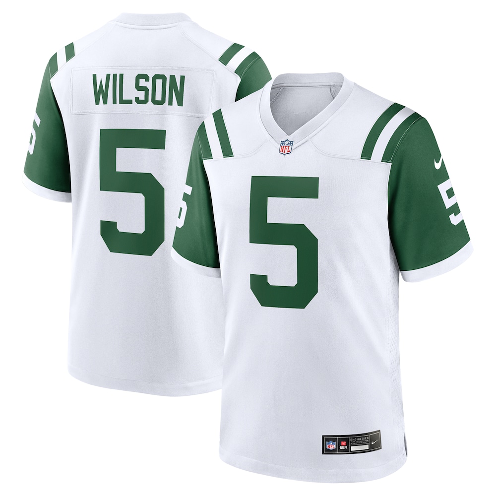 New York Jets Merch - Men's Garrett Wilson Classic Alternate Game Jersey, Whites For Men 1 - Unicasport New York Jets Merch - Men's Garrett Wilson Classic Alternate Game Jersey, Whites For Men