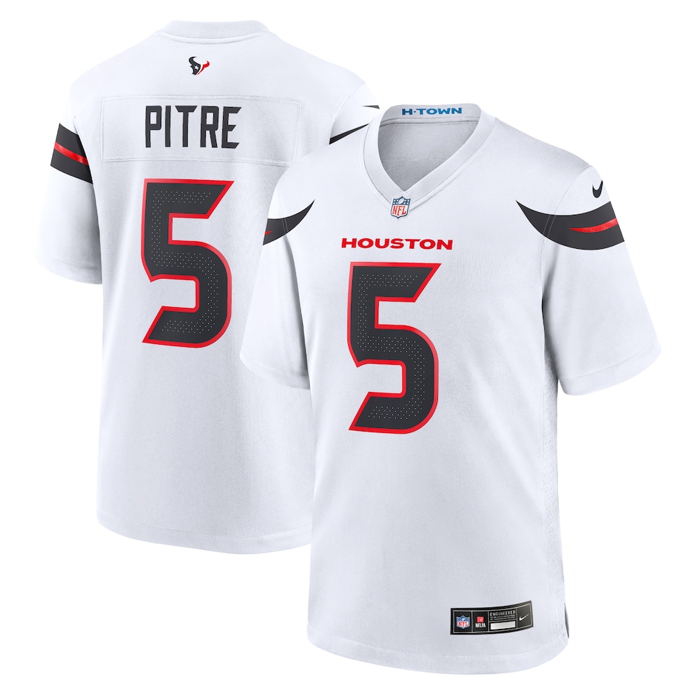 Houston Texans Merch - Men's Jalen Pitre Game Jersey, White 1 - Unicasport Houston Texans Merch - Men's Jalen Pitre Game Jersey, White