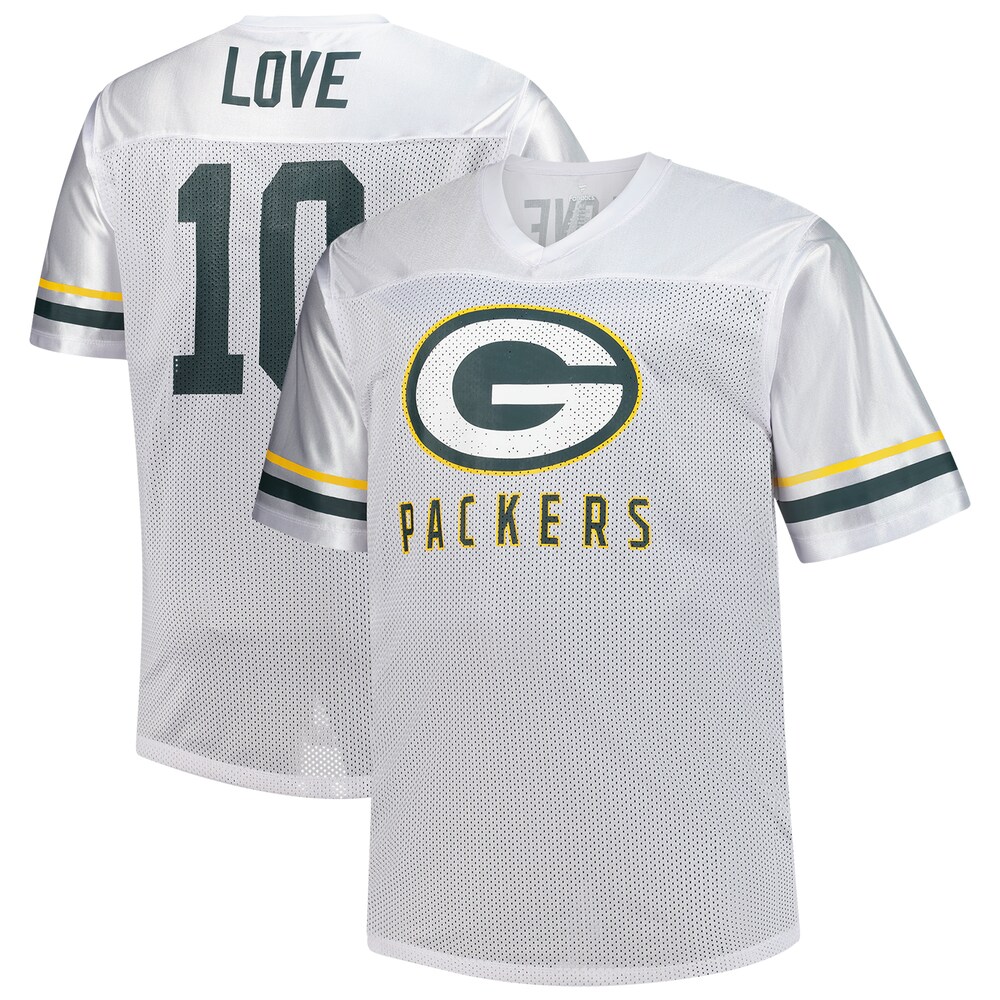 Green Bay Packers Merch - Men's Jordan Love Fanatics V-Neck Fashion Jersey, Big & Tall, White 1 - Unicasport Green Bay Packers Merch - Men's Jordan Love Fanatics V-Neck Fashion Jersey, Big & Tall, White