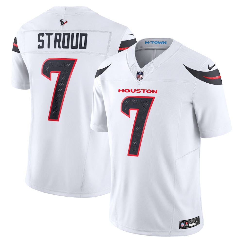 Houston Texans Merch - Men's C.J. Stroud Vapor F.U.S.E. Limited Jersey, White 1 - Unicasport Houston Texans Merch - Men's C.J. Stroud Vapor F.U.S.E. Limited Jersey, White