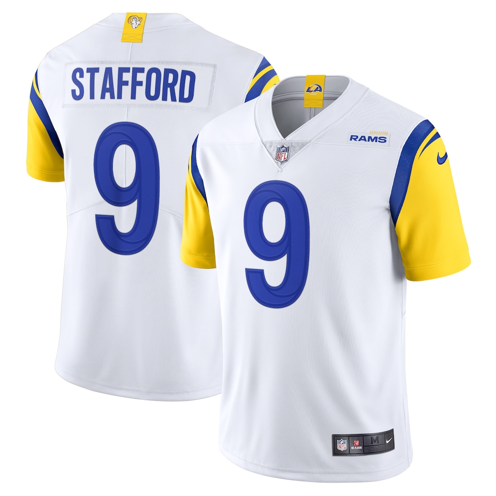 Los Angeles Rams Merch - Men's Matthew Stafford Alternate Vapor Limited Jersey, White 1 - Unicasport Los Angeles Rams Merch - Men's Matthew Stafford Alternate Vapor Limited Jersey, White