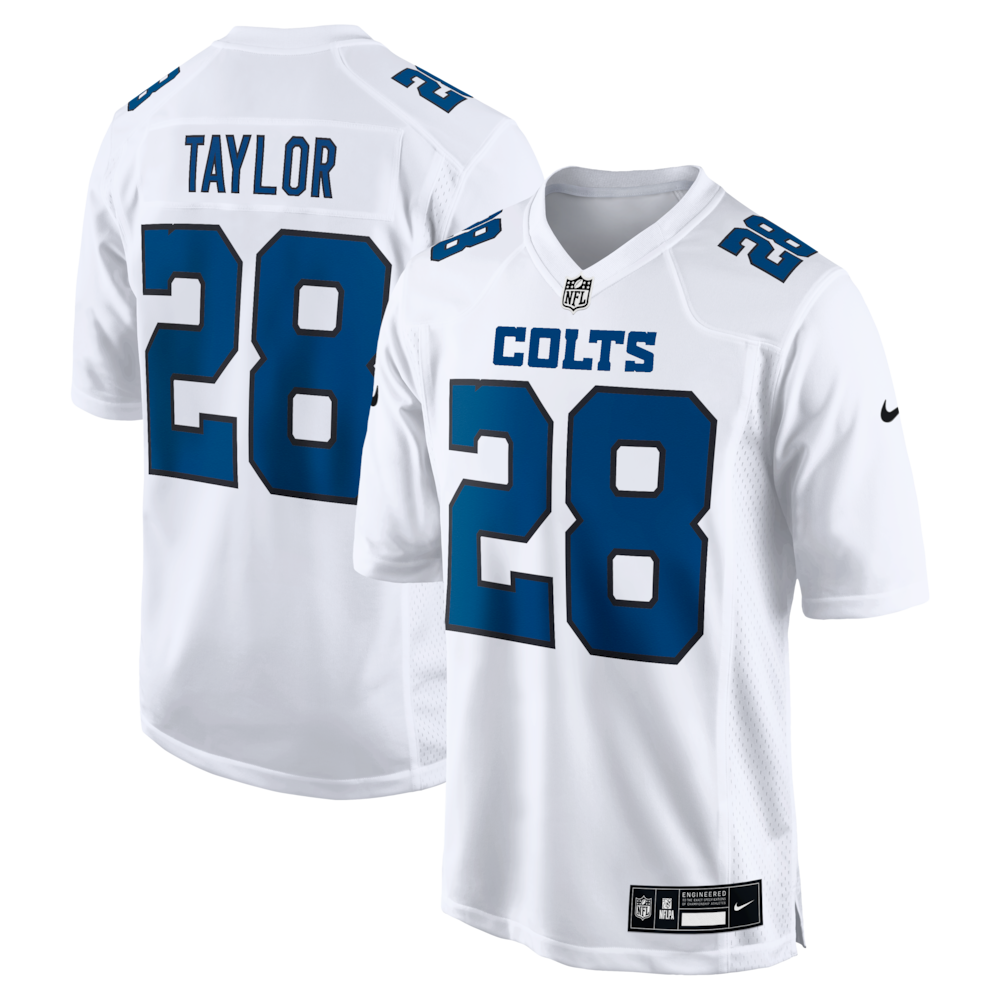 Indianapolis Colts Merch - Men's Jonathan Taylor Tundra Fashion Game Jersey, White 1 - Unicasport Indianapolis Colts Merch - Men's Jonathan Taylor Tundra Fashion Game Jersey, White
