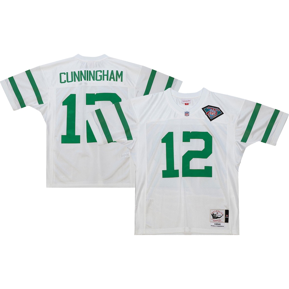 Philadelphia Eagles Merch - Men's 1994 Randall Cunningham Authentic Throwback Retired Player Jersey, White - Football Gift Ideas For Men 1 - Unicasport Philadelphia Eagles Merch - Men's 1994 Randall Cunningham Authentic Throwback Retired Player Jersey, White - Football Gift Ideas For Men