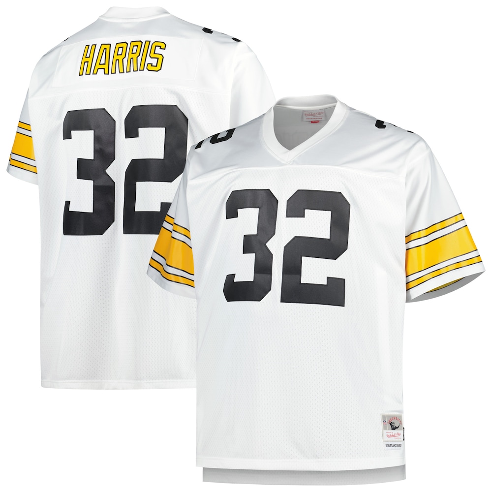 Pittsburgh Steelers Merch - Men's Franco Harris 1976 Retired Player Replica Jersey, Big & Tall, White - Football Fan Birthday Gift 1 - Unicasport Pittsburgh Steelers Merch - Men's Franco Harris 1976 Retired Player Replica Jersey, Big & Tall, White - Football Fan Birthday Gift