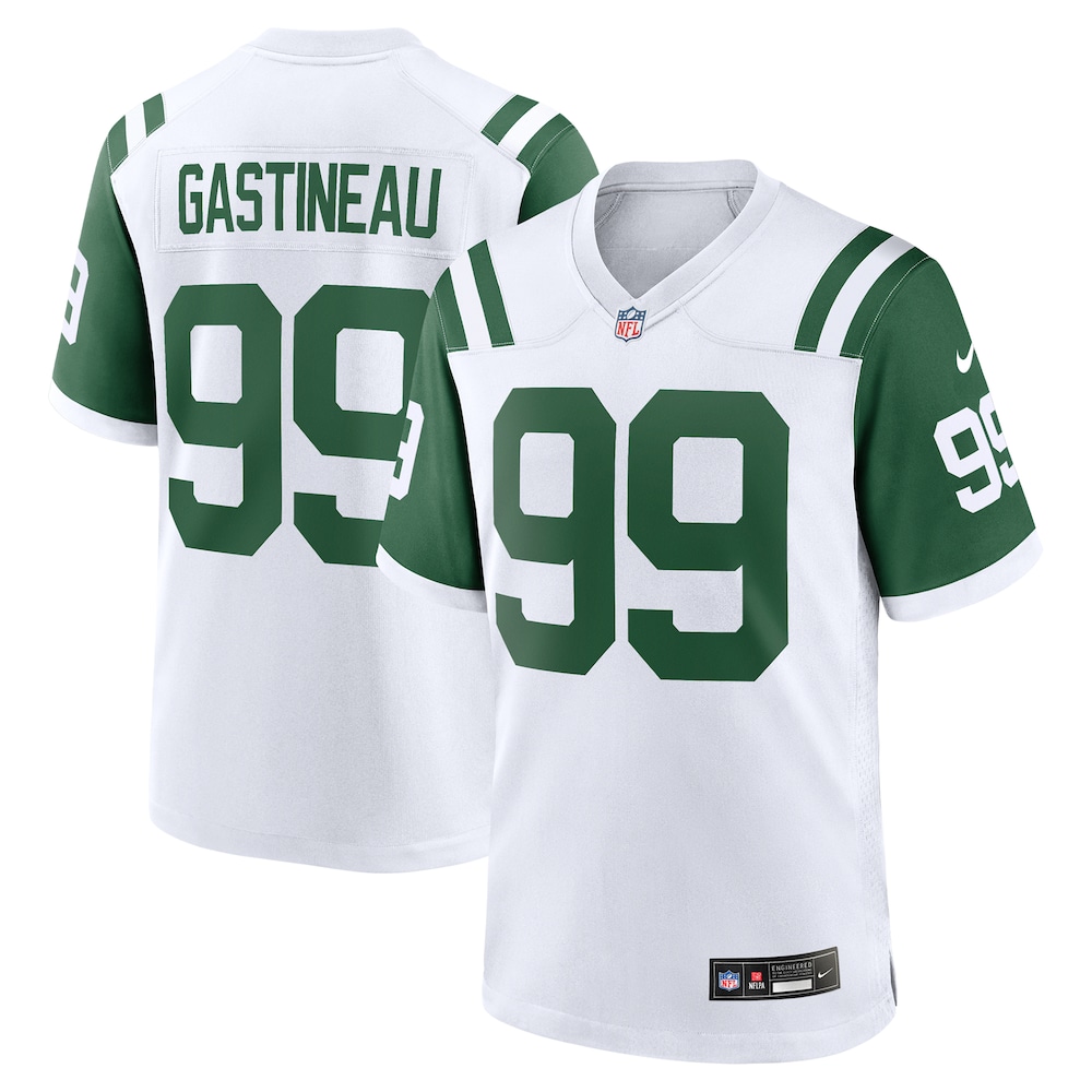 New York Jets Merch - Men's Mark Gastineau Retired Player Alternate Game Jersey, White 1 - Unicasport New York Jets Merch - Men's Mark Gastineau Retired Player Alternate Game Jersey, White