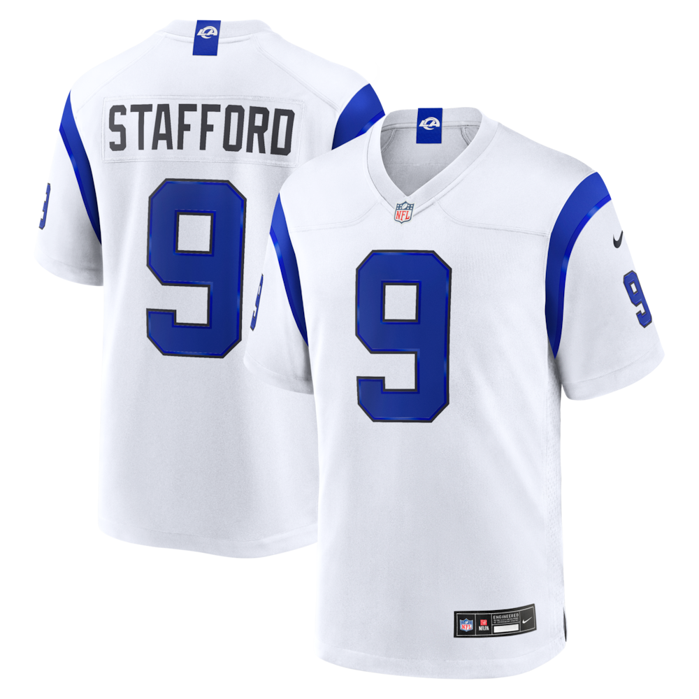 Los Angeles Rams Merch - Men's Matthew Stafford Fearsome Game Jersey, White 1 - Unicasport Los Angeles Rams Merch - Men's Matthew Stafford Fearsome Game Jersey, White