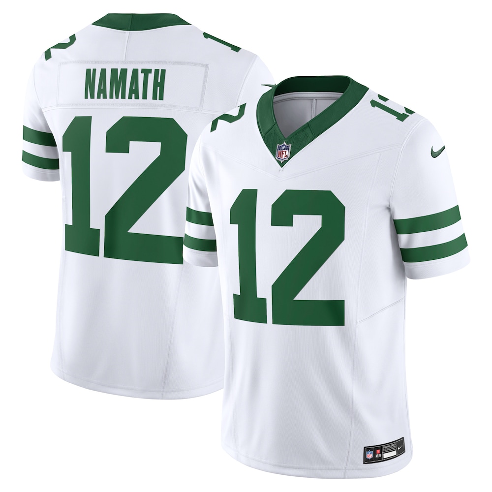 New York Jets Merch - Men's Joe Namath Legacy Vapor F.U.S.E. Limited Jersey, White - Birthday Present For Football Fan 1 - Unicasport New York Jets Merch - Men's Joe Namath Legacy Vapor F.U.S.E. Limited Jersey, White - Birthday Present For Football Fan