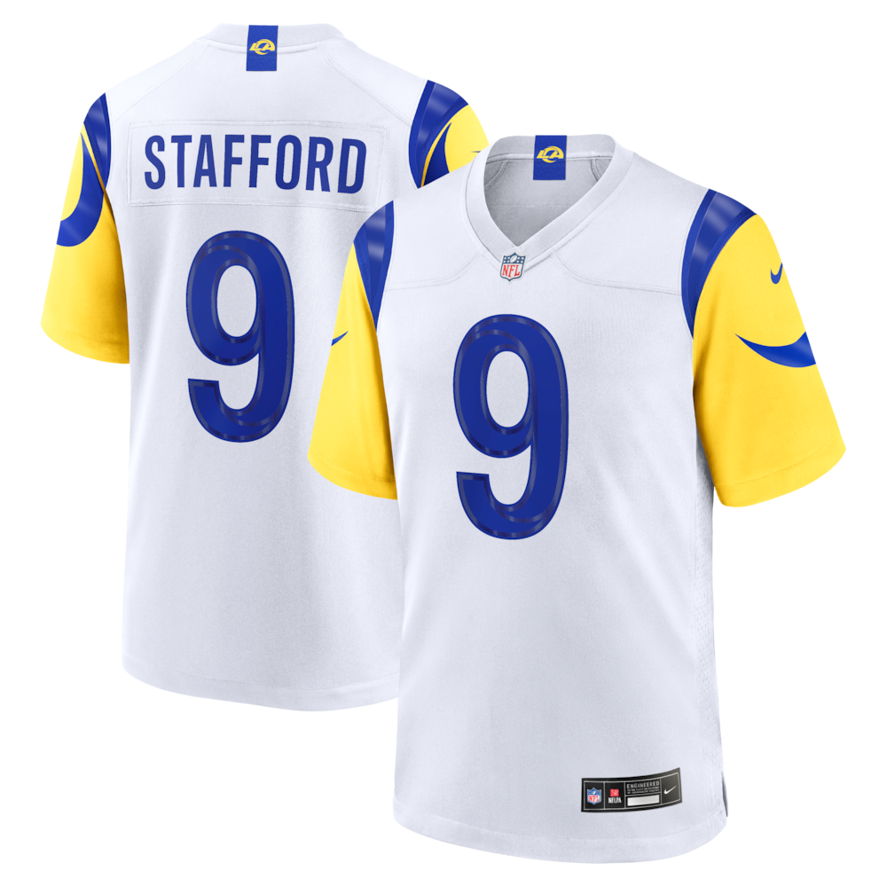 Los Angeles Rams Merch - Men's Matthew Stafford Jersey, White 1 - Unicasport Los Angeles Rams Merch - Men's Matthew Stafford Jersey, White