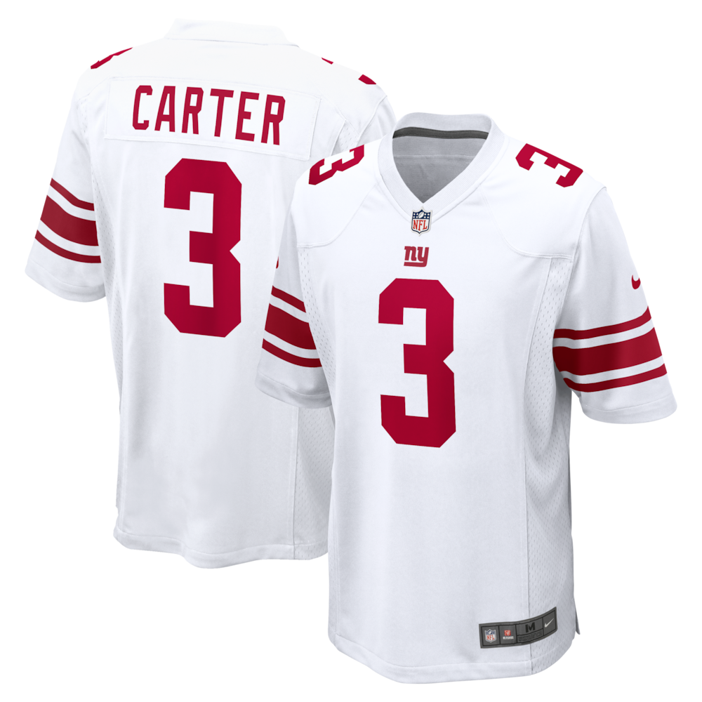 New York Giants Merch - Men's Abdul Carter Game Jersey, White 1 - Unicasport New York Giants Merch - Men's Abdul Carter Game Jersey, White