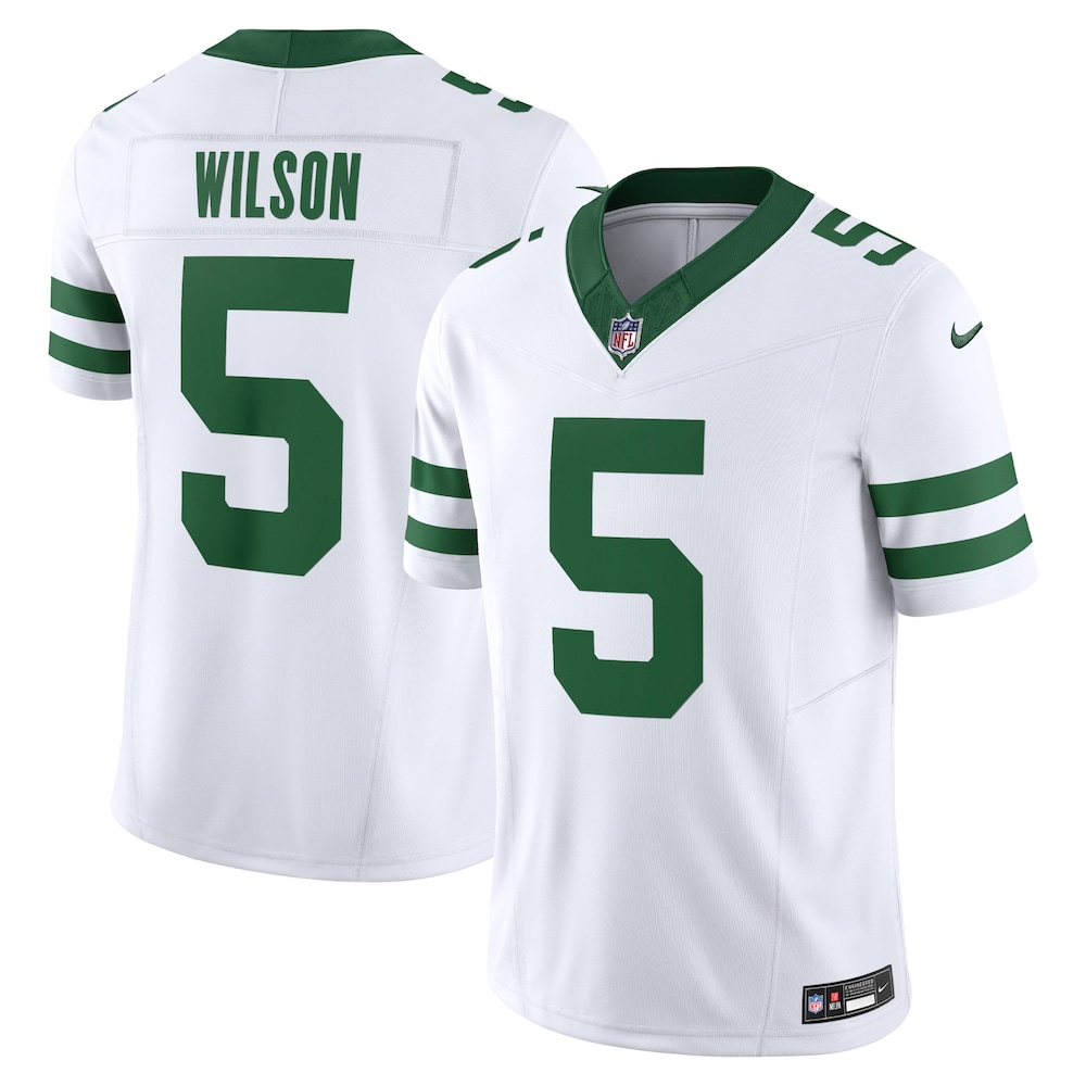 New York Jets Merch - Men's Garrett Wilson Legacy Vapor F.U.S.E. Limited Jersey, White 1 - Unicasport New York Jets Merch - Men's Garrett Wilson Legacy Vapor F.U.S.E. Limited Jersey, White