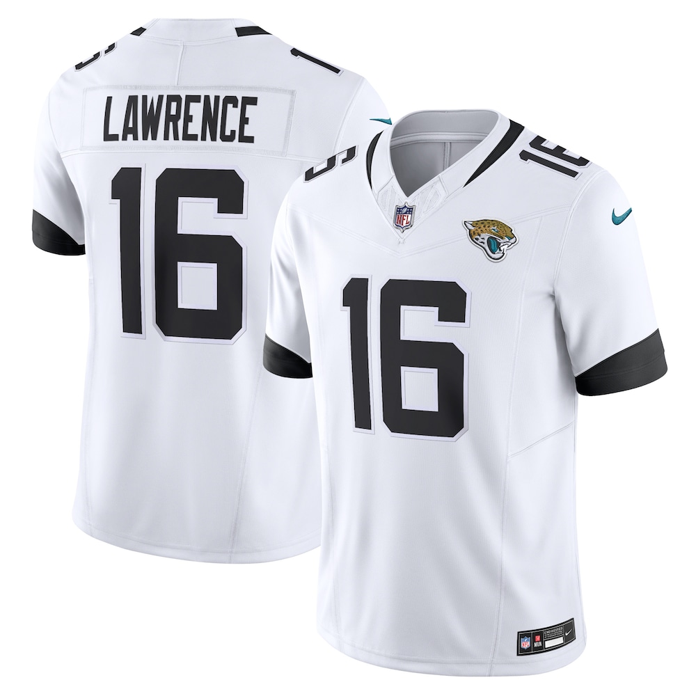 Jacksonville Jaguars Merch - Men's Trevor Lawrence Vapor F.U.S.E. Limited Jersey, White 1 - Unicasport Jacksonville Jaguars Merch - Men's Trevor Lawrence Vapor F.U.S.E. Limited Jersey, White