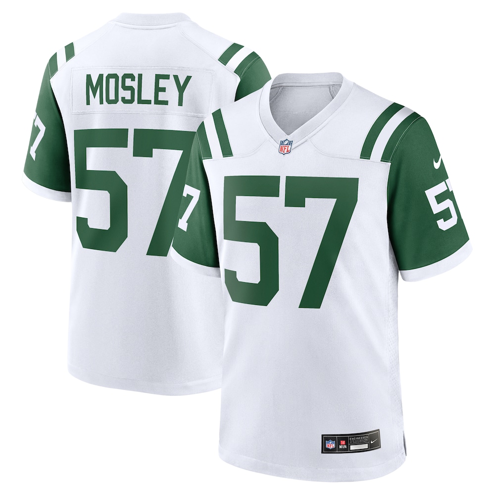 New York Jets Merch - Men's C.J. Mosley Classic Alternate Game Jersey, White 1 - Unicasport New York Jets Merch - Men's C.J. Mosley Classic Alternate Game Jersey, White