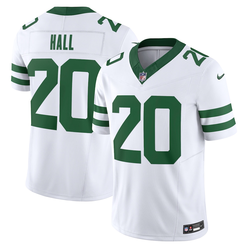 New York Jets Merch - Men's Breece Hall Legacy Vapor F.U.S.E. Limited Jersey, White - Best Gift For A Football Lover 1 - Unicasport New York Jets Merch - Men's Breece Hall Legacy Vapor F.U.S.E. Limited Jersey, White - Best Gift For A Football Lover