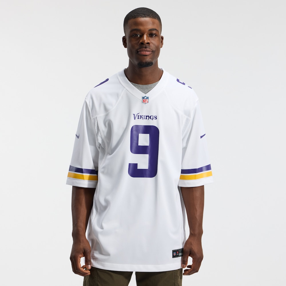Minnesota Vikings Merch - Men's J.J. McCarthy Game Jersey, White 1 - Unicasport Minnesota Vikings Merch - Men's J.J. McCarthy Game Jersey, White
