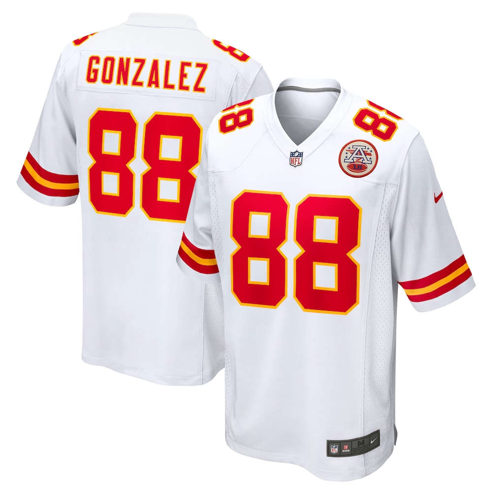 Kansas City Chiefs Merch - Men's Tony Gonzalez Retired Player Game Jersey, White 1 - Unicasport Kansas City Chiefs Merch - Men's Tony Gonzalez Retired Player Game Jersey, White