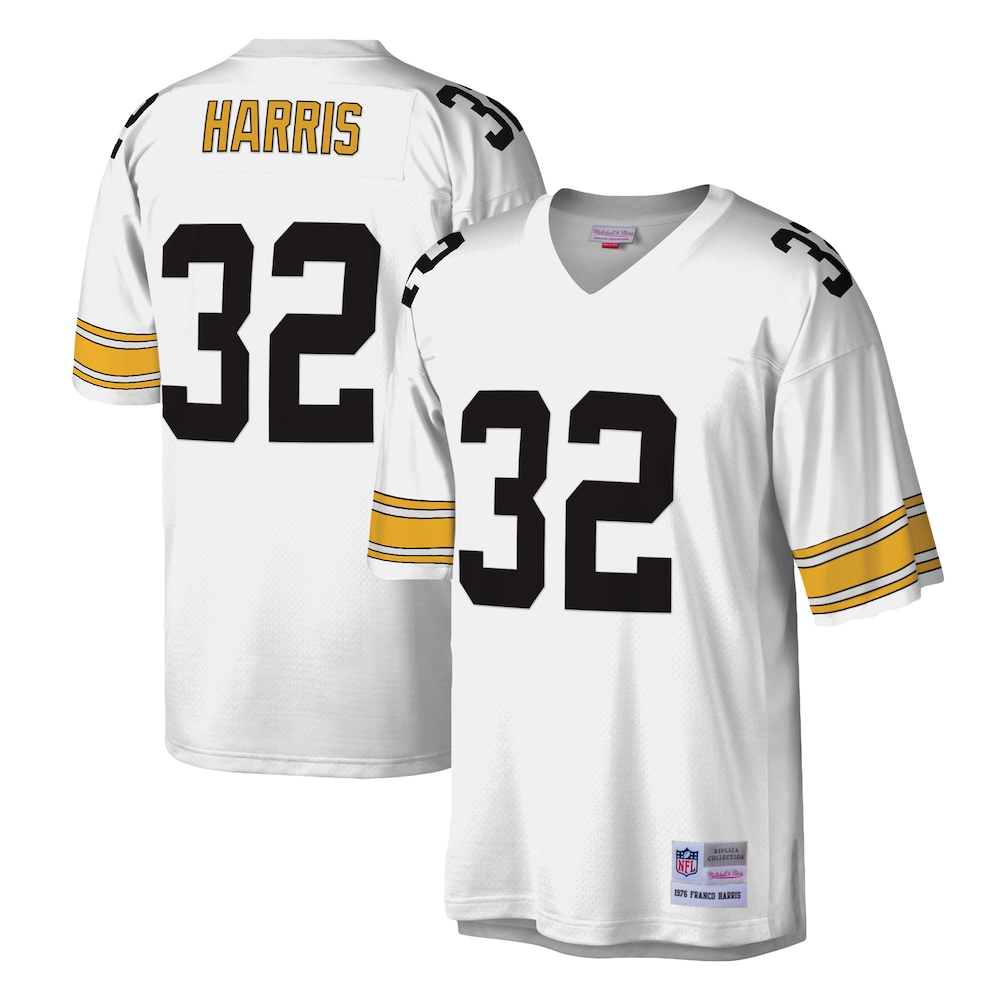 Pittsburgh Steelers Merch - Men's Franco Harris Legacy Replica Jersey, White - American Football Gift Ideas 1 - Unicasport Pittsburgh Steelers Merch - Men's Franco Harris Legacy Replica Jersey, White - American Football Gift Ideas