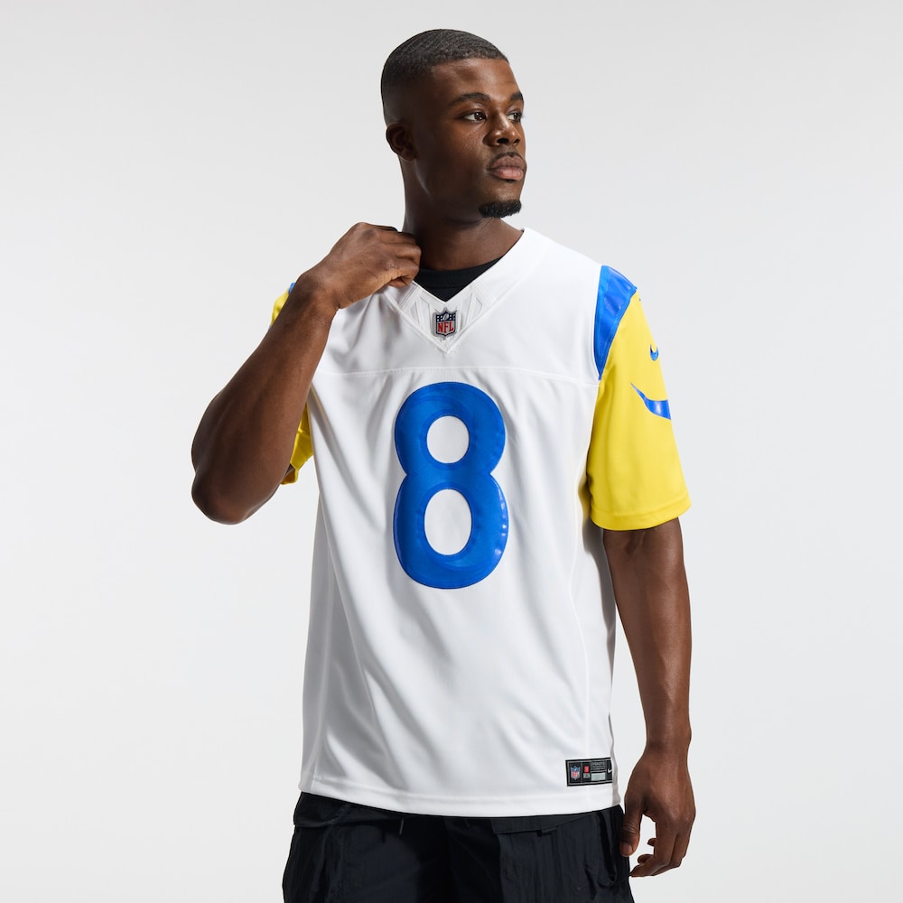 Los Angeles Rams Merch - Men's Jared Verse Vapor F.U.S.E. Stitched Limited Jersey, White 1 - Unicasport Los Angeles Rams Merch - Men's Jared Verse Vapor F.U.S.E. Stitched Limited Jersey, White