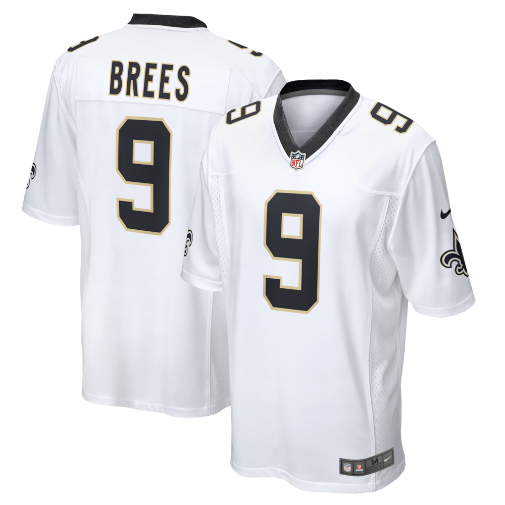 New Orleans Saints Merch - Men's Drew Brees Game Jersey, White 1 - Unicasport New Orleans Saints Merch - Men's Drew Brees Game Jersey, White
