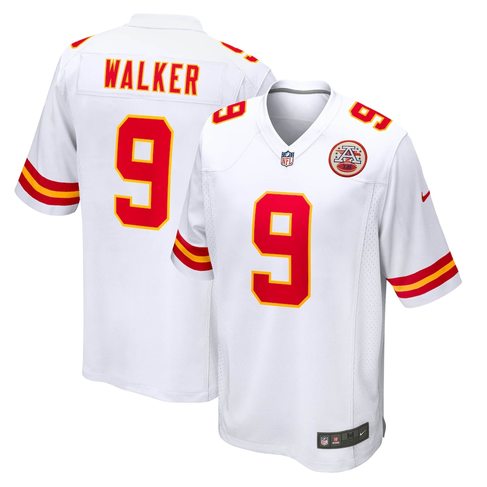 Kansas City Chiefs Merch - Men's Kenneth Walker III Game Jersey, White 1 - Unicasport Kansas City Chiefs Merch - Men's Kenneth Walker III Game Jersey, White