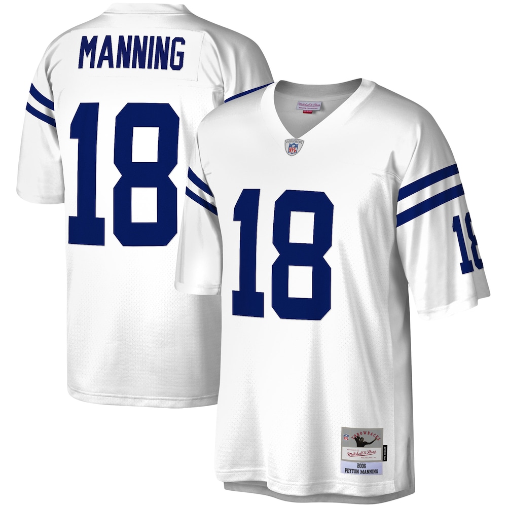 Indianapolis Colts Merch - Men's Peyton Manning Legacy Replica Jersey, White 1 - Unicasport Indianapolis Colts Merch - Men's Peyton Manning Legacy Replica Jersey, White