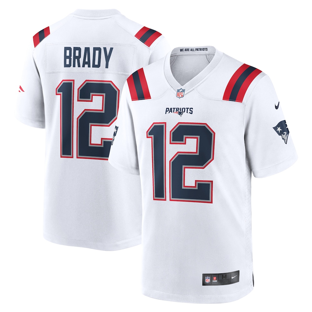 New England Patriots Merch - Men's Tom Brady Retired Game Jersey, White 1 - Unicasport New England Patriots Merch - Men's Tom Brady Retired Game Jersey, White