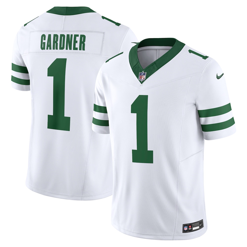 New York Jets Merch - Men's Ahmad Sauce Gardner Legacy Vapor F.U.S.E. Limited Jersey, White 1 - Unicasport New York Jets Merch - Men's Ahmad Sauce Gardner Legacy Vapor F.U.S.E. Limited Jersey, White