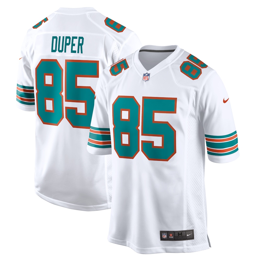 Miami Dolphins Merch - Men's Mark Duper Retired Player Jersey, White 1 - Unicasport Miami Dolphins Merch - Men's Mark Duper Retired Player Jersey, White