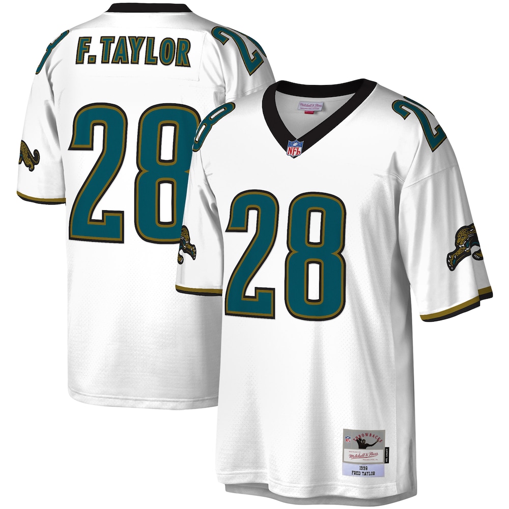 Jacksonville Jaguars Merch - Men's Fred Taylor Legacy Replica Jersey, White - Good Gifts For Football Fans 1 - Unicasport Jacksonville Jaguars Merch - Men's Fred Taylor Legacy Replica Jersey, White - Good Gifts For Football Fans