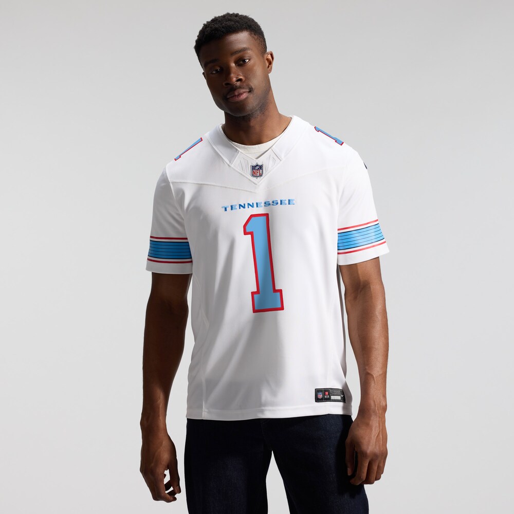 Tennessee Titans Merch - Men's Cameron Ward Vapor F.U.S.E. Stitched Limited Jersey, White 1 - Unicasport Tennessee Titans Merch - Men's Cameron Ward Vapor F.U.S.E. Stitched Limited Jersey, White
