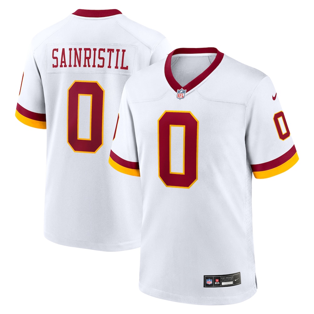 Washington Commanders Merch - Men's Mike Sainristil Game Super Bowl Era Jersey, White 1 - Unicasport Washington Commanders Merch - Men's Mike Sainristil Game Super Bowl Era Jersey, White