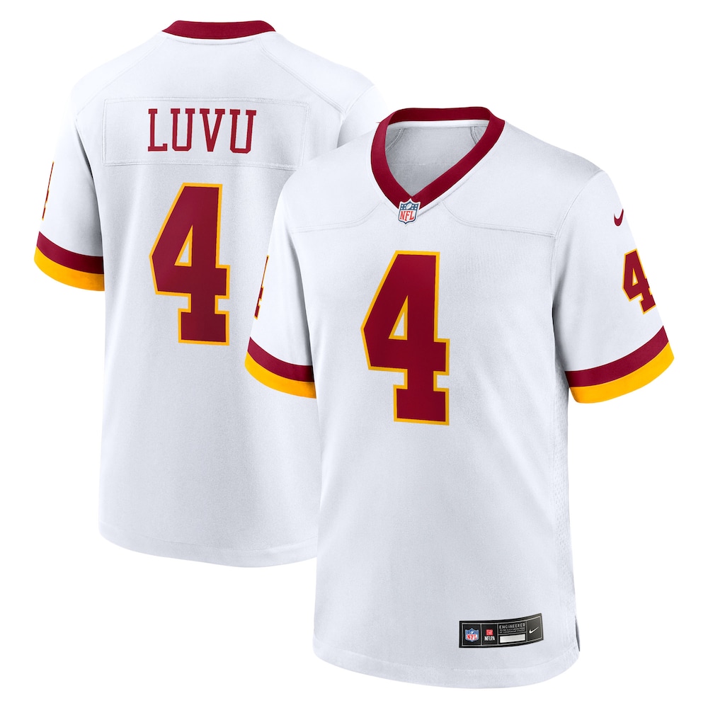 Washington Commanders Merch - Men's Frankie Luvu Game Super Bowl Era Jersey, Whites For Men 1 - Unicasport Washington Commanders Merch - Men's Frankie Luvu Game Super Bowl Era Jersey, Whites For Men