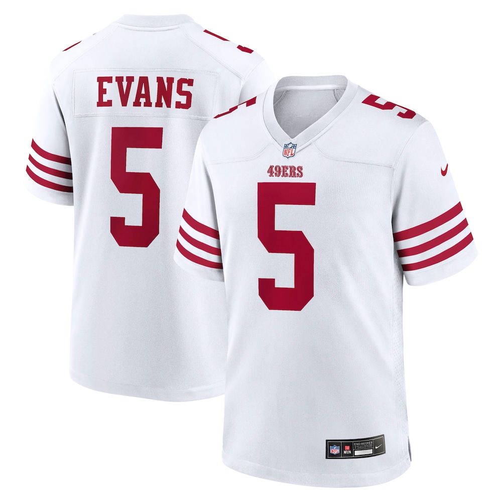 San Francisco 49ers Merch - Men's Mike Evans Game Jersey, White 1 - Unicasport San Francisco 49ers Merch - Men's Mike Evans Game Jersey, White