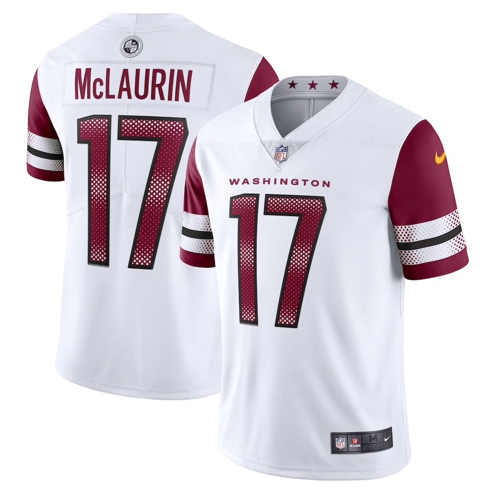 Washington Commanders Merch - Men's Terry McLaurin Vapor Limited Jersey, White 1 - Unicasport Washington Commanders Merch - Men's Terry McLaurin Vapor Limited Jersey, White