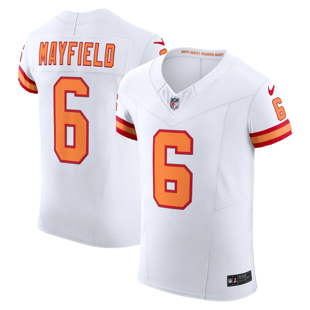 Tampa Bay Buccaneers Merch - Men's Baker Mayfield The '76 Jersey Vapor F.U.S.E. Elite Jersey, Whites For Men 1 - Unicasport Tampa Bay Buccaneers Merch - Men's Baker Mayfield The '76 Jersey Vapor F.U.S.E. Elite Jersey, Whites For Men