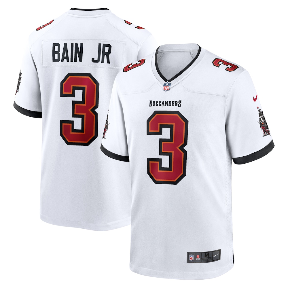 Tampa Bay Buccaneers Merch - Men's Rueben Bain Jr. Game Jersey, White 1 - Unicasport Tampa Bay Buccaneers Merch - Men's Rueben Bain Jr. Game Jersey, White