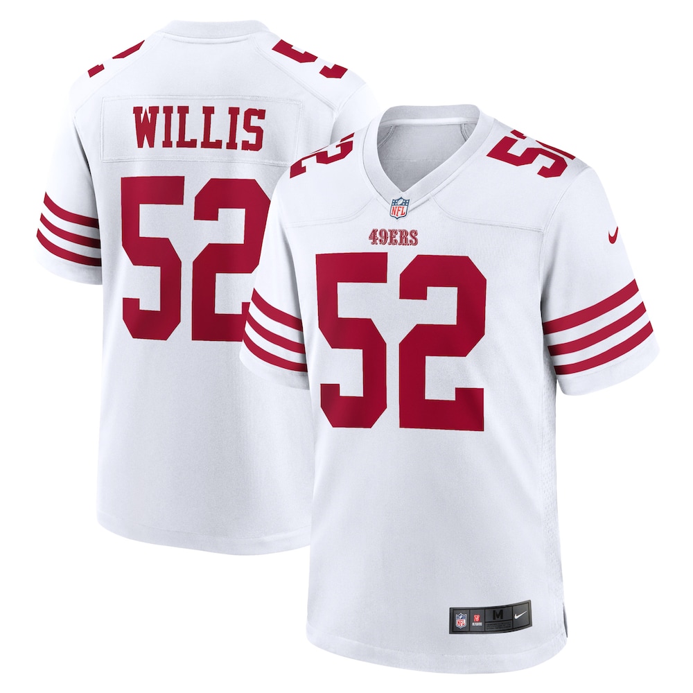 San Francisco 49ers Merch - Men's Patrick Willis Retired Player Game Jersey, White 1 - Unicasport San Francisco 49ers Merch - Men's Patrick Willis Retired Player Game Jersey, White