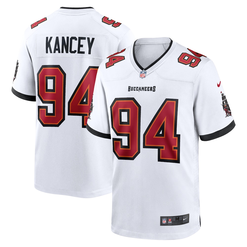 Tampa Bay Buccaneers Merch - Men's Calijah Kancey Game Jersey, White - Football Gifts For Men 1 - Unicasport Tampa Bay Buccaneers Merch - Men's Calijah Kancey Game Jersey, White - Football Gifts For Men